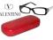 NOWE Okulary VALENTINO CZARNO BIAŁE+ ETUI SKÓRA!