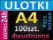 Ulotki A4 100szt DWUSTRONNE kreda 135g EKSPRES 24h