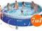 Basen ogrodowy rozporowy 457x91 7w1 Bestway 57124