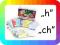 PUZZLE ORTOGRAFICZNE H CH GRA EDUKACYJNA MAXI 60EL