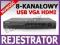 REJESTRATOR CYFROWY HQ-DVR0801H 8 KANAŁÓW VGA USB