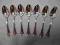 łyżeczki (7 sztuk) ze srebra 925 - 185,0 g