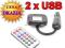 Transmiter FM MP3 LCD pałąk ładowanie 2xUSB pilot