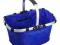 Kosz na zakupy na piknik do auta niebieski