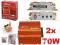 HQ Wzmacniacz  do auta TL-X100 2x70W 1x140W STEREO