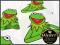 KERMIT ŻABA - 10cm Cartoon Stickers naklejka
