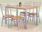 ZESTAW ELBERT, STÓŁ 117/77/75cm + 4 KRZESŁA