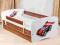 Łóżko dzieciece szufladą materac 180/8 jasnyorzech