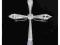 26 krzyżyk ze srebra 925 z cyrkoniami SREBRO KRZYŻ
