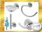 ZESTAW BISK 5-ELEMENTÓW mydelniczka wieszak haczyk