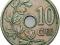 BELGIA, 10 CENTIMOW 1905 st.3+