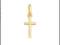 ZŁOTY KRZYŻ KRZYŻYK 585 NA KOMUNIE CHRZEST 1,3x0,6