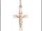 ZŁOTY KRZYŻ KRZYŻYK 585 NA CHRZEST KOMUNIĘ 2,3x1,3