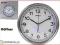 ZEGAR ŚCIENNY HOFFNER 25CM STAL SATYNA (HF-5668)