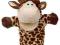 Pluszowa pacynka żyrafa kukiełka marionetka