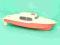 Stara plastikowa łódź z PRL'u
