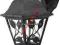 LAMPA elewacyjna ogrodowa KINKIET Górny ozdobny