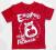 GEORGE czerwony t'shirt ENGLAND 9/12m-cy