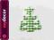 APLIKACJE APLIKACJA CHOINKA ZIELONA KRATKA 19 szt.