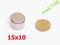 MAGNES NEODYMOWY WALCOWY 15x10 NdFeB Magnesy 15/10