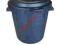 KOSZ OGRODOWY NA ŚMIECI Z POKRYWĄ SOLIDNY 50L