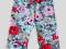 Legginsy 3/4 dla dzieci-kwiaty-Gracja - 98