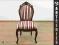 DREWNIANE STYLOWE KRZESŁO TAPICEROWANE FOTEL
