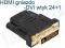 ZŁĄCZE ADAPTER HDMI GNIAZDO-DVI WTYK 24+1