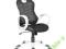 FOTEL BIUROWY Q-111 TKANINA CZARNY BIAŁY /
