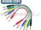 KABEL Adam Hall JACK 6,3-JACK 6,3 stereo 0,3m 6szt