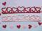 {gosia} SCRAPKI SERCE BORDER 2szt. 22 KOLORY