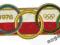 Trzy kółka olimpijskie 1976 naszywka