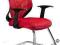 UNIQUE Fotel biurowy MOBI SKID Czerwony fotele