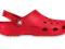 -50% CROCS BEACH RED klapki laczki W8M6 / dł. 25,5