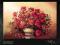 Artflora Ręcznie Malowany Obraz 100x70 Bukiet Róż!