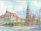 WROCŁAW. Architektura. Akwarela