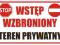 TEREN PRYWATNY Tabliczka 32x19,5 cm  PROMOCJA!
