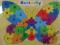 PUZZLE DREWNIANE EDUKACYJNE ALFABET, CYFRY MOTYL