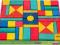 KLOCKI DREWNIANE XL 45 ELEMENTÓW KOLOROWE