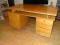 Biurko drewniane z szafką i szufladami 129x70x76