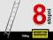 drabiny drabina 1x8 stopni stopniowa domowa tgdj