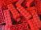 Klocki czerwone LEGO 2x6 Red Brick x22 szt NOWE