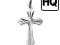 Srebrny (pr.925) krzyżyk diamentowany