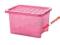 POJEMNIK PLASTIKOWY NA ZABAWKI PINK 80 L