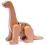 EDTOY dinozaur drewniany zabawka 3+