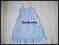 H&amp;M sukienka ażur paski błękitna r. 164