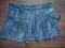 super wycierana spódniczka jeansowa plisy 122 cm