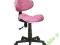 FOTEL BIUROWY Q-G2 TKANINA RÓŻOWY WZORY /