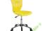 FOTEL OBROTOWY Q-037 TKANINA ŻÓŁTY/