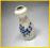 MODERNISTYCZNY PORCELANOWY KOBALTOWANY WAZON 1960